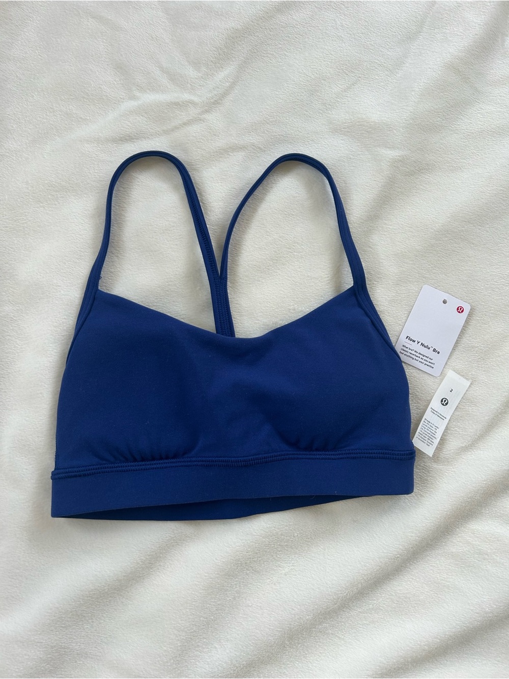 Lululemon Flow Y Nulu Royal Blue Bra